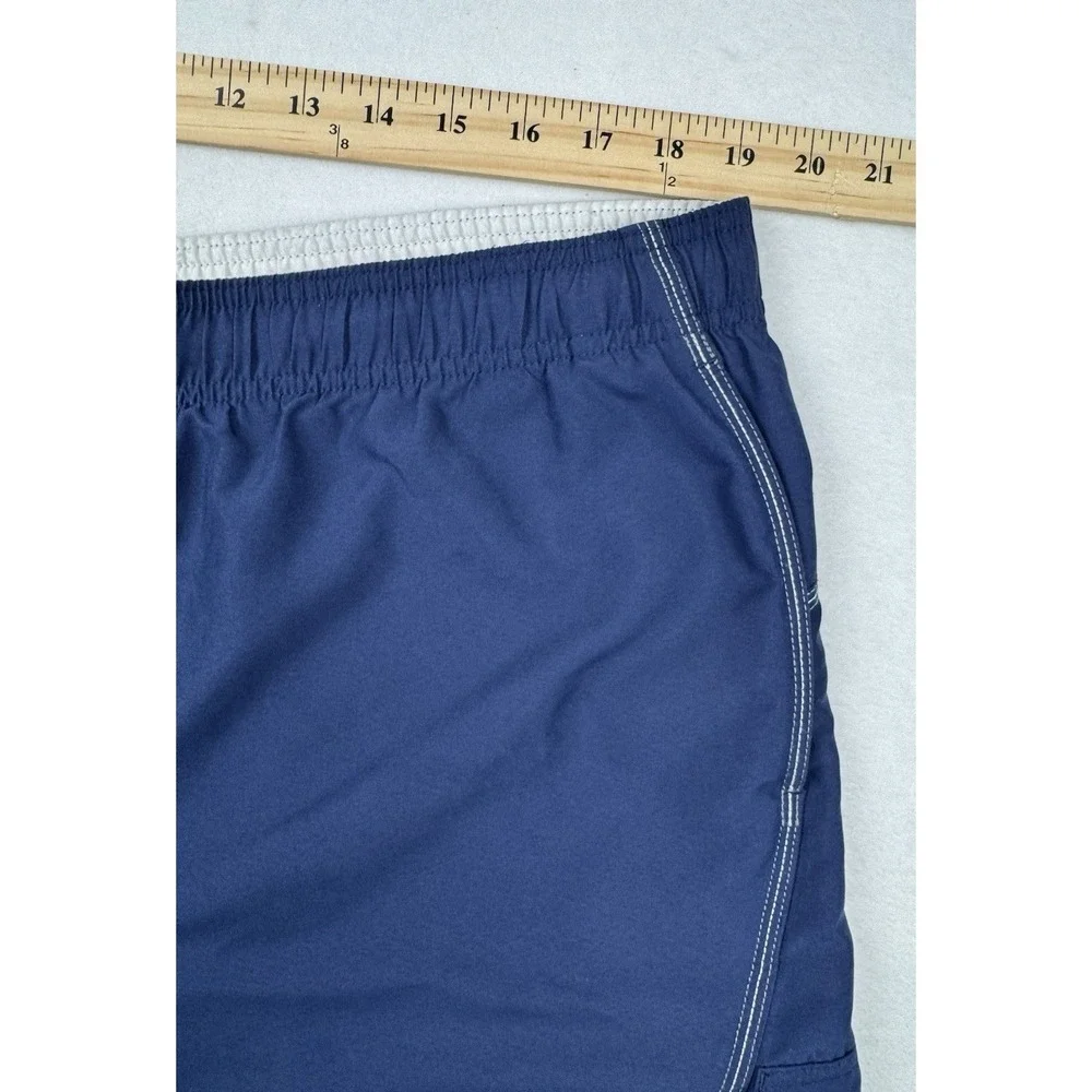 Nike‎ Swim Trunks Blue XL Mesh Lined Cargo Pocket Mens Shorts